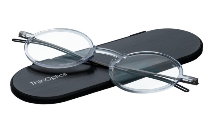 detail ThinOptics Brýle Manhattan + pouzdro Milano