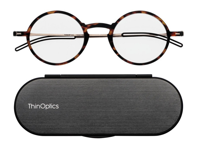 detail ThinOptics Brýle Manhattan + pouzdro Milano