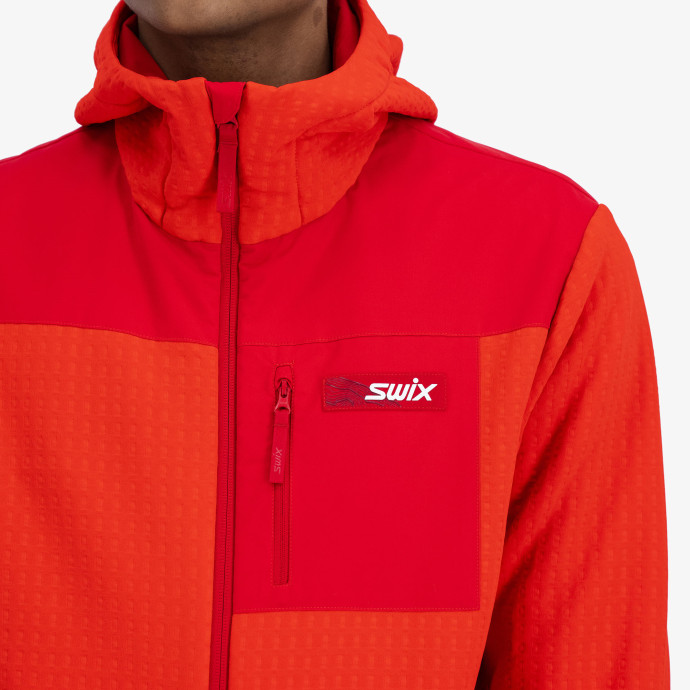 detail Pánská bunda Swix Bunda s kapucí Surmount Stormfleece