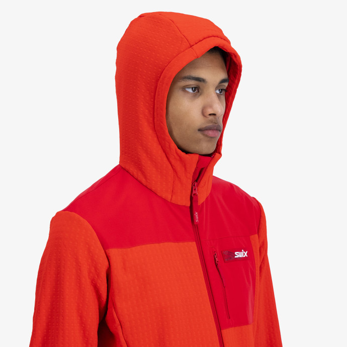 detail Pánská bunda Swix Bunda s kapucí Surmount Stormfleece