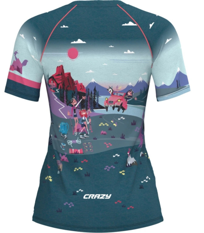 detail Dámské tričko CRAZY CRAZY T-SHIRT WONDER MAGIC WOMAN