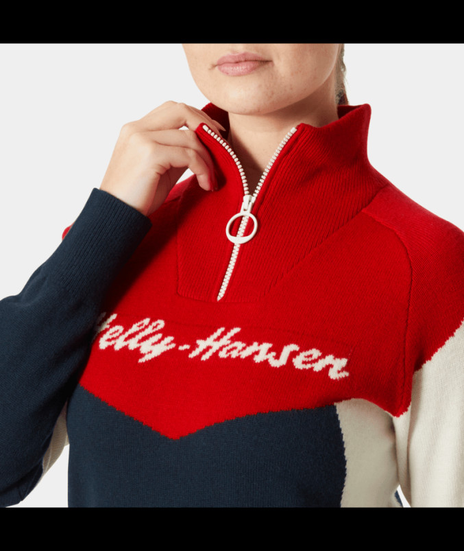 detail Dámský svetr Helly Hansen W APRES KNITTED SWEATER