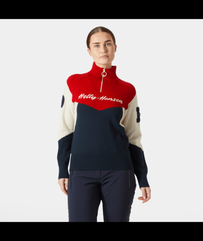 detail Dámský svetr Helly Hansen W APRES KNITTED SWEATER