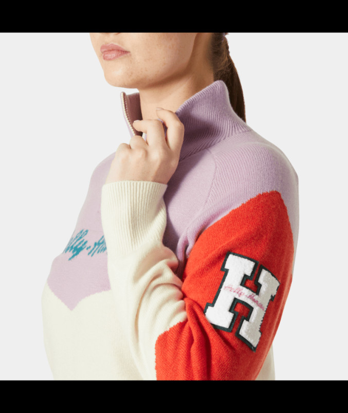 detail Dámský svetr Helly Hansen W APRES KNITTED SWEATER
