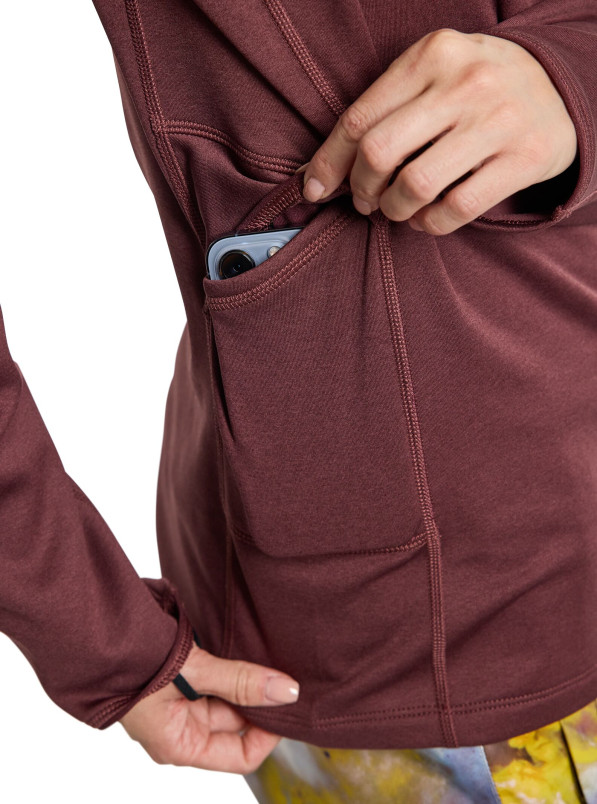 detail Dámská mikina Burton W Stockrun Crewneck Fleece