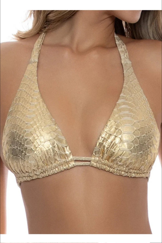 detail Dámské plavky Luli Fama TRIANGLE HALTER TOP