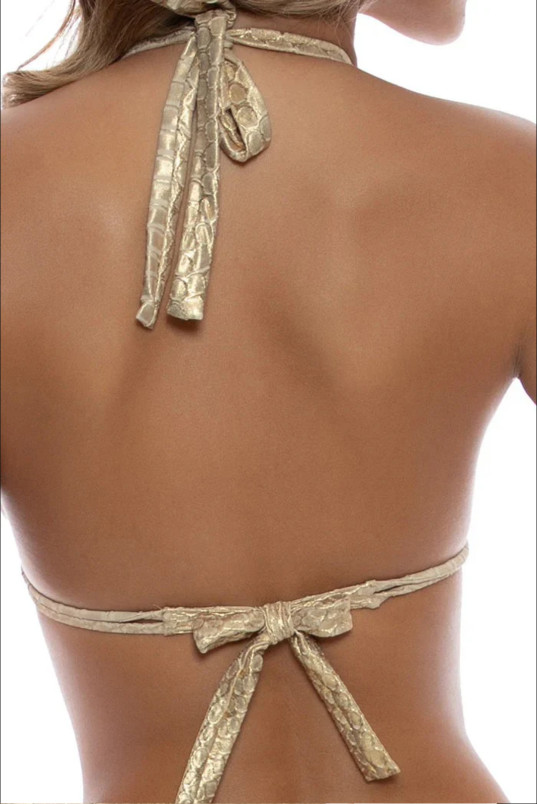 detail Dámské plavky Luli Fama TRIANGLE HALTER TOP