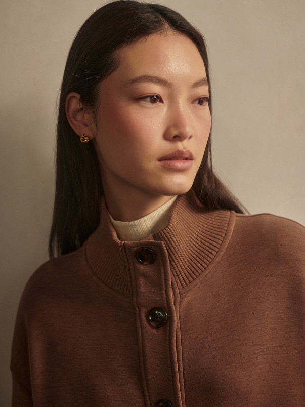 detail Dámská mikina Varley Sabrina Button Through Sweat