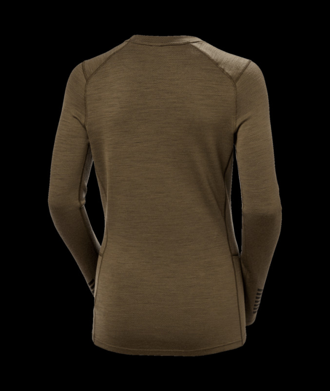 detail Dámské tričko Helly Hansen W LIFA MERINO MIDW GRA CREW